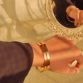 Gold Plated Plain Bangles