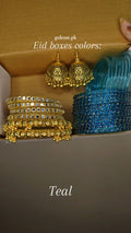 Teal colour eid box