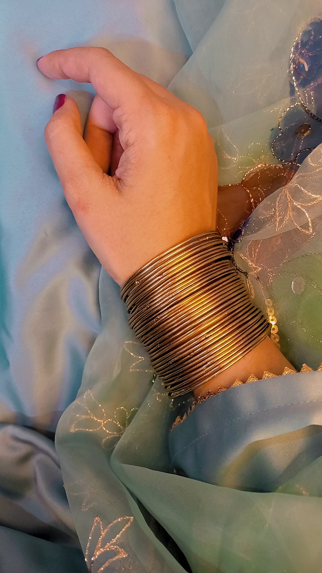 Plain stainless steel bangles