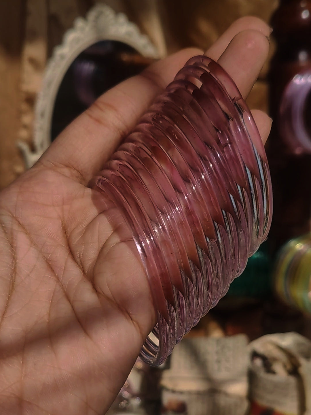 Glass Jelly Bangles (3mm)