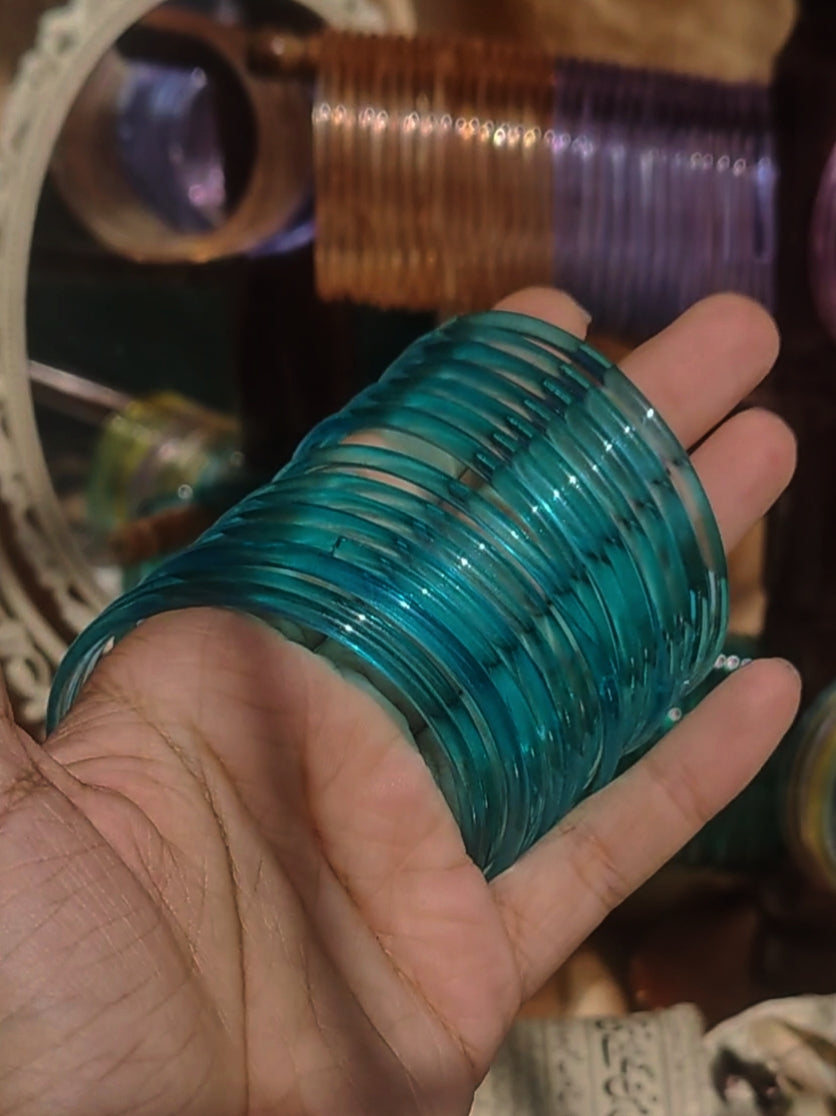 Glass Jelly Bangles (3mm)