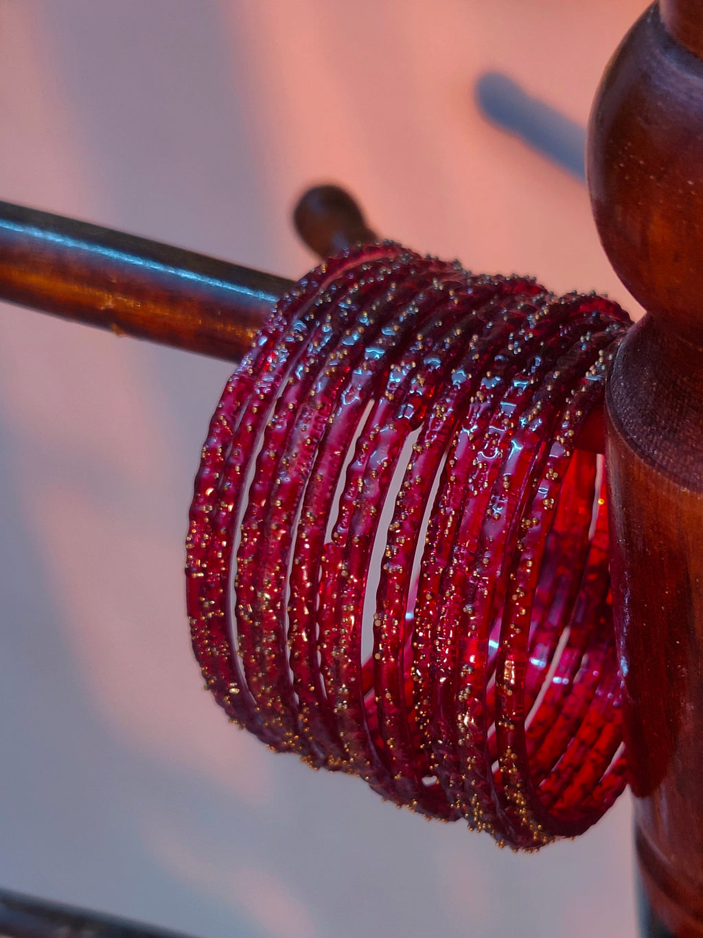 Pakistani raindrop glass bangles (12 piece/ one dozen)